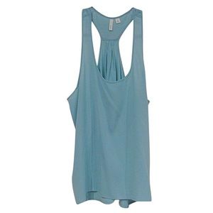 Frenchi light blue racerback tank